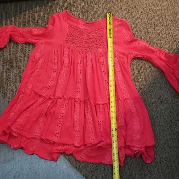 Free People Sweetest Dream Pink Tunic Size XS - Picture 13 of 15